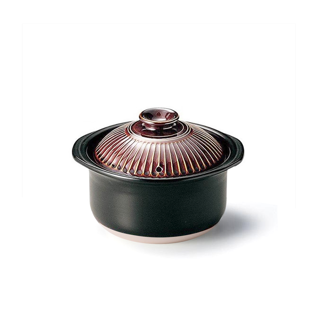 Ginpo Kikka Donabe Rice Pot with Double Lids 2 Cups - Blue — My ...