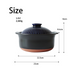 Ginpo Kikka Donabe (Japanese Clay Pot) Rice Pot with Double Lids 3 Cups - Blue 1