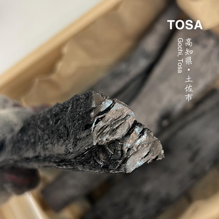 Premium Tosa Binchotan Japanese White Charcoal for Konro Grill - 12KG Original Package - Quater Cuts