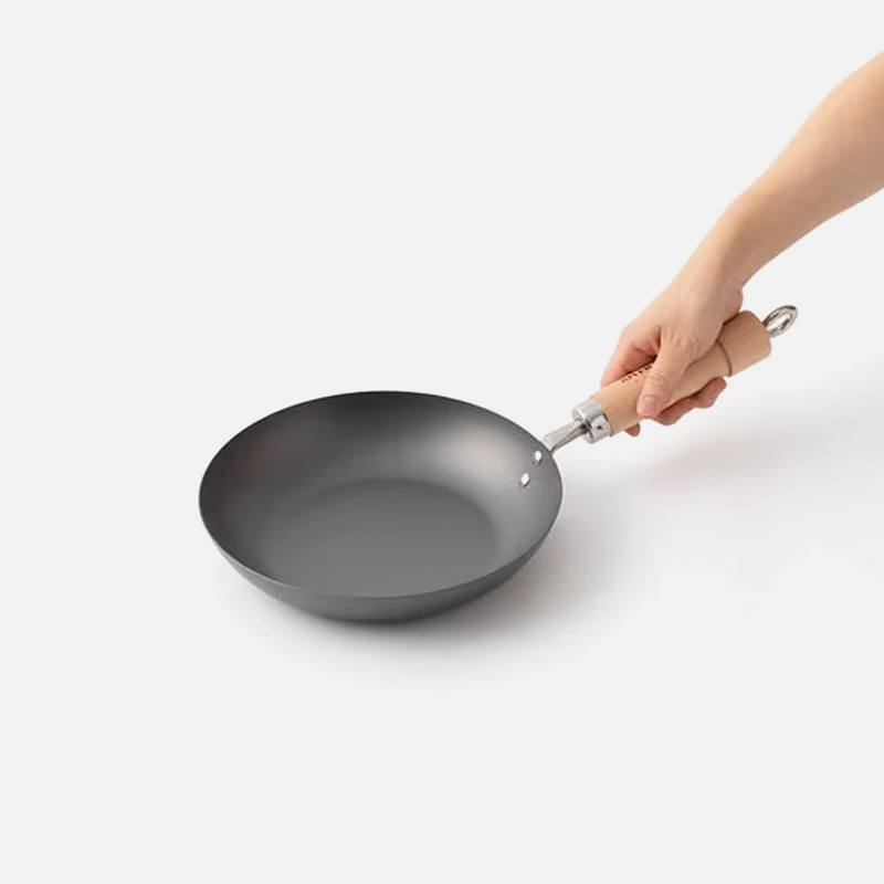 River Light Kiwame Nitrided Carbon Steel Induction Frypan - 24cm
