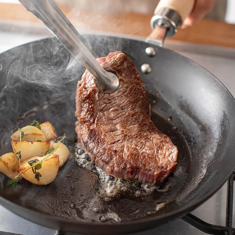 River Light Kiwame Nitrided Carbon Steel Induction Frypan - 26cm