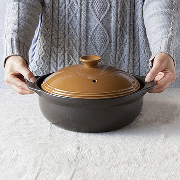 Saji Thermatec Induction Donabe Japanese Clay Pot - 28cm (Size 9)