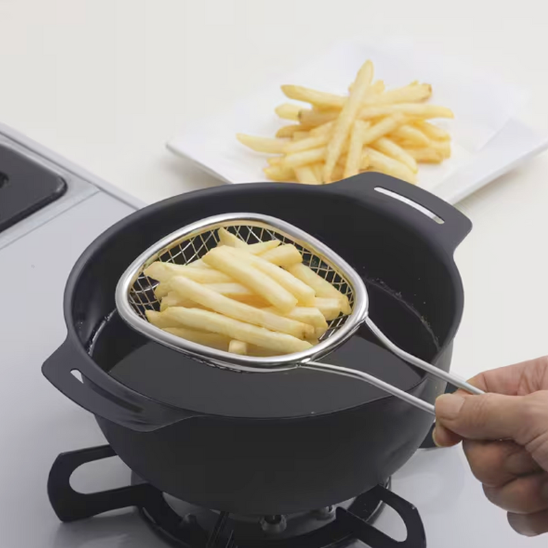 Shimomura Stainless Steel Deep Frying Strainer - 25cm