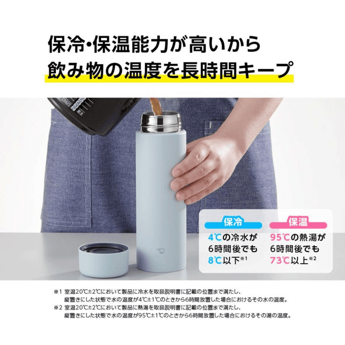 Zojirushi SM-GA60-HL TUFF Vacuum Insulated Flask 600ml Ice Grey 3