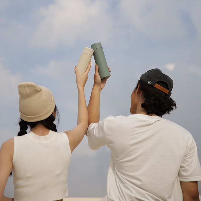 Zojirushi SM-ZB36-CM TUFF Vacuum Insulated Flask 360ml Sand Beige 3