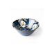 Aito Mino Yaki Nordic Flower Series 6-Piece Dinnerware Set: Navy blue bowl