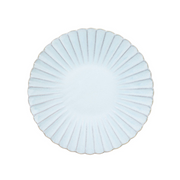 Aito Seto Yaki Hana Dinner Plate (23cm) - Light Blue: flower shape edge