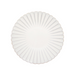 Aito Seto Yaki Hana Dinner Plate (23cm) - White: flower shape edge