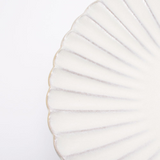 Aito Seto Yaki Hana Dinner Plate (23cm) - White: hand made