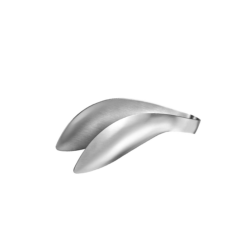 A product image of the Aux Leye Large Stainless Steel Tongs, showing their robust, curved, single-piece design for general purpose use.

