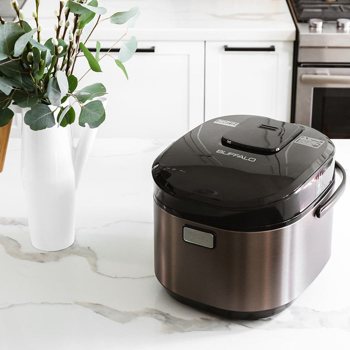 Buffalo IH Smart Stainless Steel Rice Cooker  10 cups: appearance of the rice cooker