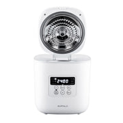 Buffalo Stainless Steel Mini Smart Rice Cooker (3 cups): front angle
