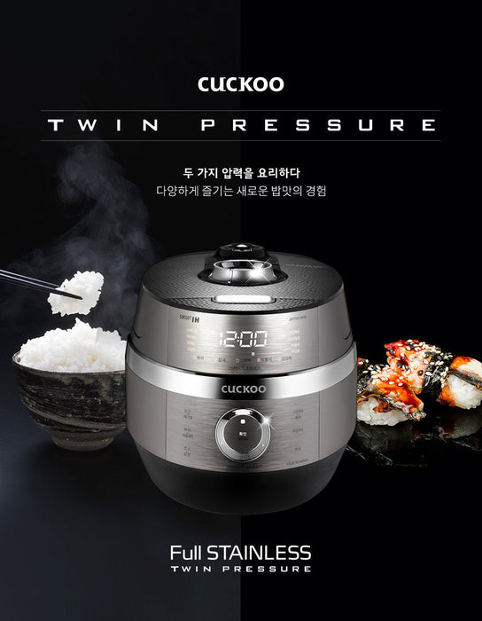 Cuckoo IH TWIN Pressure Rice Cooker 10 Cups  CRP-JHT1010F: twin pressure cooking