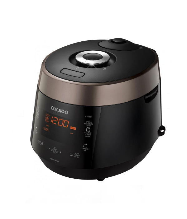 Cuckoo Pressure Rice Cooker 10 Cups CRP-P1009S - Black Gold: side angle
