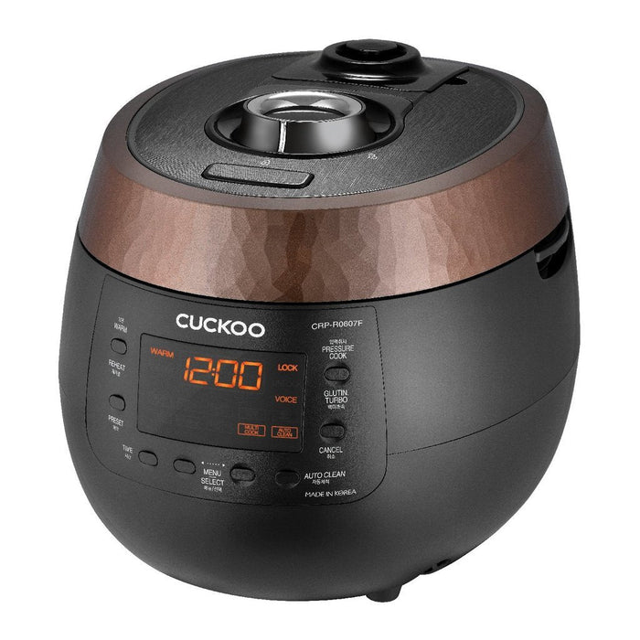 Cuckoo Pressure Rice Cooker 6 cups CRP-R0607F: side angle