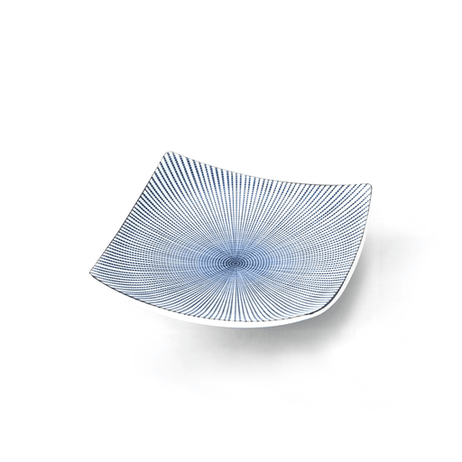 Showa Seito Sendan Tokusa Blue and White Porcelain Square Serving Plate