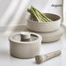 Dogado 6-Piece Ceramic Nonstick Induction Pan & Pot Set with Detachable Handle: convenient storage