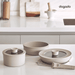 Dogado 6-Piece Ceramic Nonstick Induction Pan & Pot Set with Detachable Handle: silicone edge lids