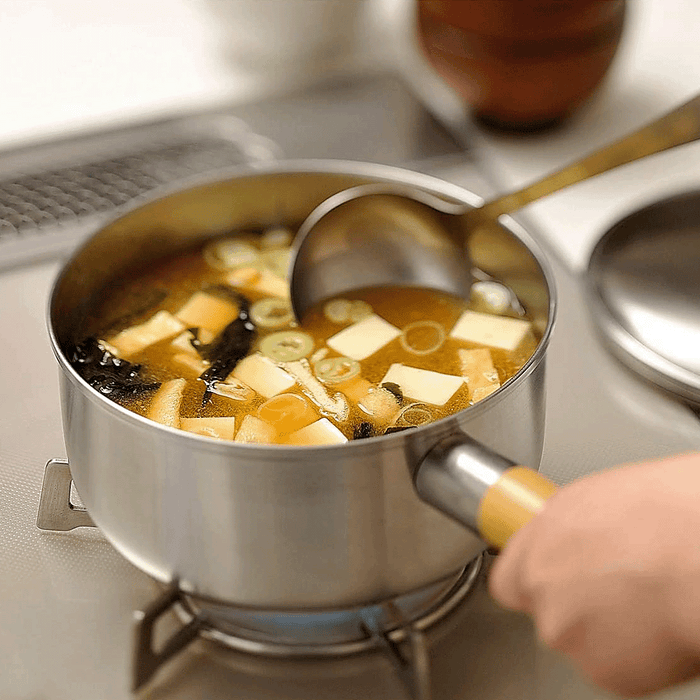 Freiz Chitose Stainless Steel Induction Saucepan with Lid - 18cm
