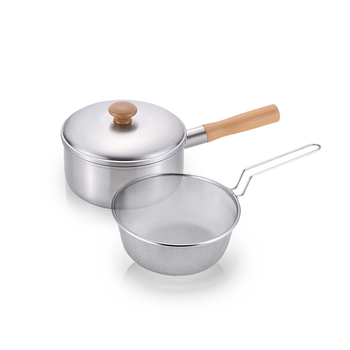 Freiz Chitose Stainless Steel Induction Saucepan with Lid - 18cm (2.2L)