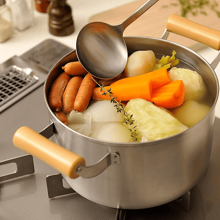 Freiz Chitose Stainless Steel Pot 22cm with Lid : cooking soup