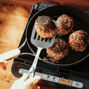 Freiz Enzo Carbon Steel Induction Frypan - 26cm: induction compatible, cooking meat balls