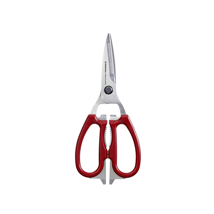 Green Bell Multi-purpose Kitchen Scissors - Red