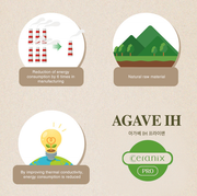 Happycall Agave Ceramic Nonstick Induction Frypan - 28cm: Green material