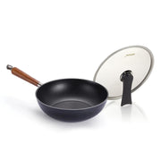 Happycall Crocodile IH Graphene Wok - 28cm: with self-standing lid