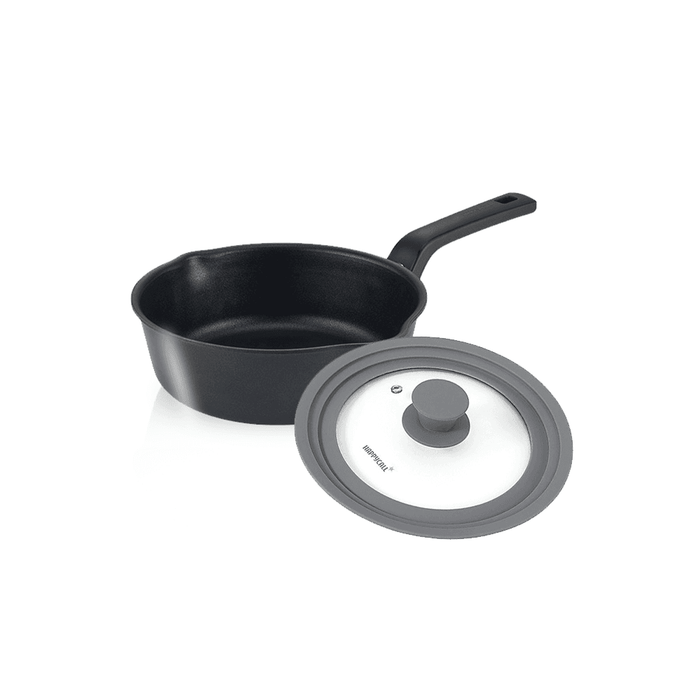 Happycall IH Flex 3 in 1 Saucepan - 22cm Black: with 22cm viva lid