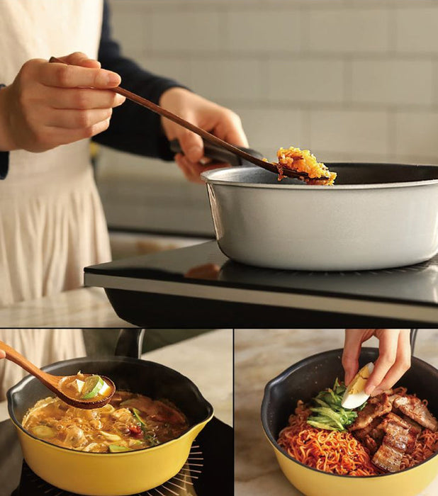 Happycall IH Flex 3 in 1 Saucepan - 22cm Black: cooking noodles, fried rice and soup