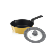 Happycall IH Flex 3 in 1 Saucepan - 22cm Yellow: with viva lid