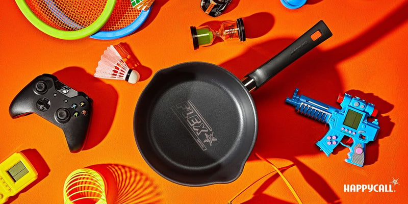 Happycall IH Flex 3 in 1 Saucepan - 22cm Yellow: top angle