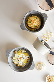 Happycall IH Onde Ceramic Pot - 20cm with Lid (2.5L): with food