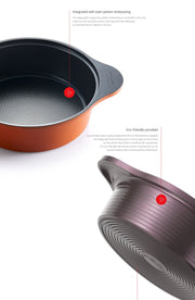 Happycall IH Onde Ceramic Pot - 28cm with Lid (6L): Made in Korea