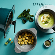 Happycall Onde Ceramic Nonstick Induction Pot with Lid - 18cm (1.8L) Ocean Green 2