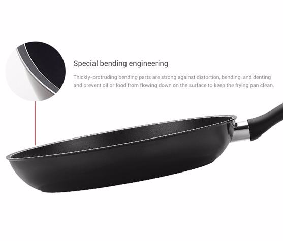 Happycall Solar Diamond Frypan 26cm: special bending engineering