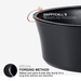 Happycall Zin Induction Vacuum Pot - 24cm High 4.6L: Rim