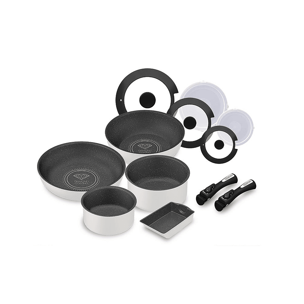 Iris Ohyama 12Piece Wok, Frypan & Pot Set with Detachable Handles — My