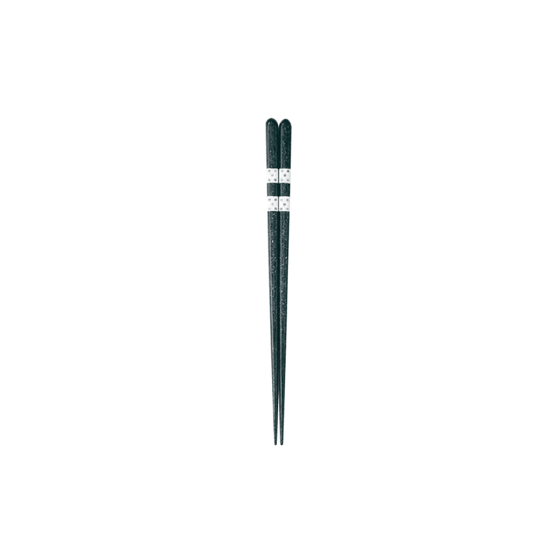 Ishida Ginsetsu Wakasa-Nuri Chopsticks - Made in Japan: Dark marble green