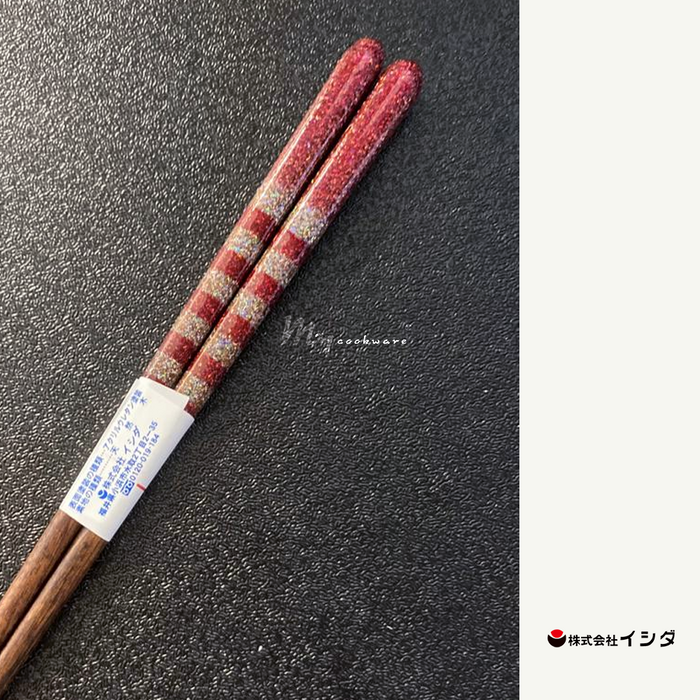 Ishida Kin-dami Wakasa-Nuri Chopstick: Red