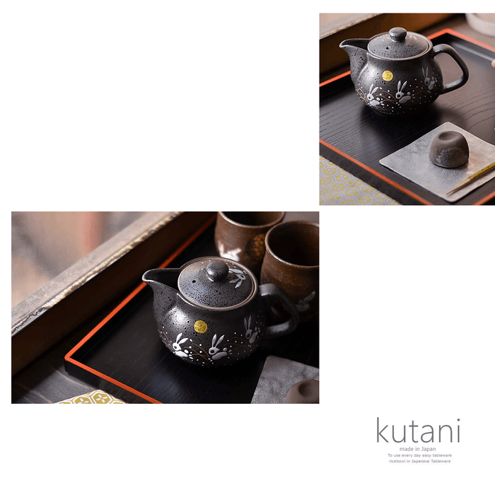 Jumping Rabbit Japanese Kutani Handmade Teapot : Made in Japan