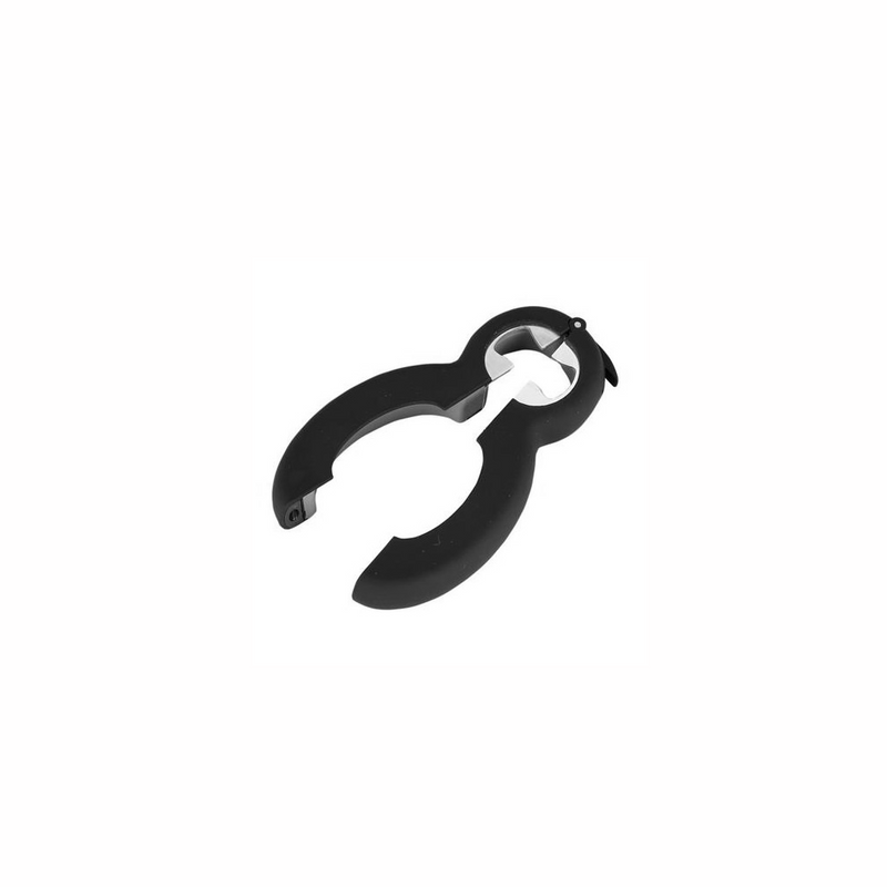 The Kai House Select Multi-purpose Opener, a versatile black bottle and jar opener, shown on a clean white background.
