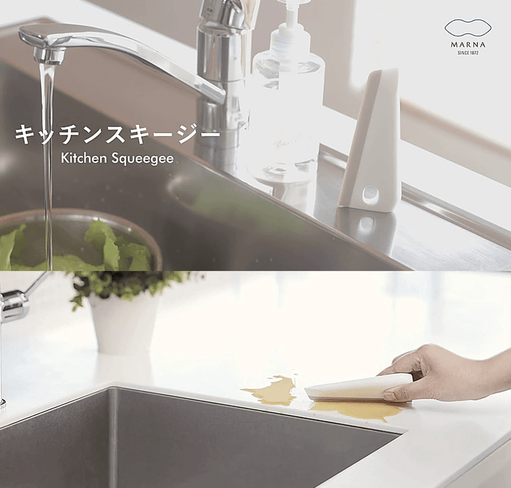 Marna Kitchen Squeegee: cleaning benchtop