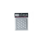 A product image of the Mikawa Konro Grill replacement charcoal grate, showing its square shape and perforated design in the original packaging.


