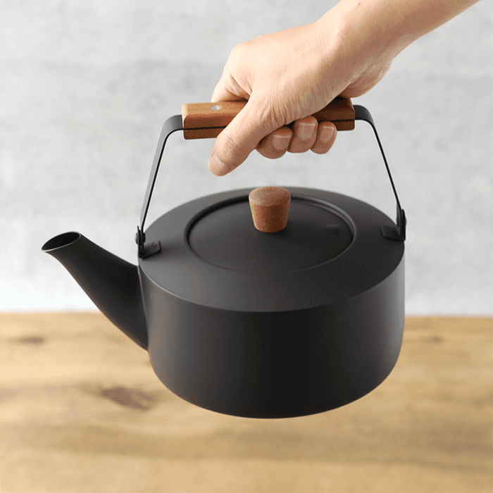 Miyaco Classic Stainless Steel Kettle 1.5L Black Made in Japan