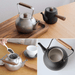 Miyaco Classic Stainless Steel Teapot 700ml Black - Made in Japan. More Angles.