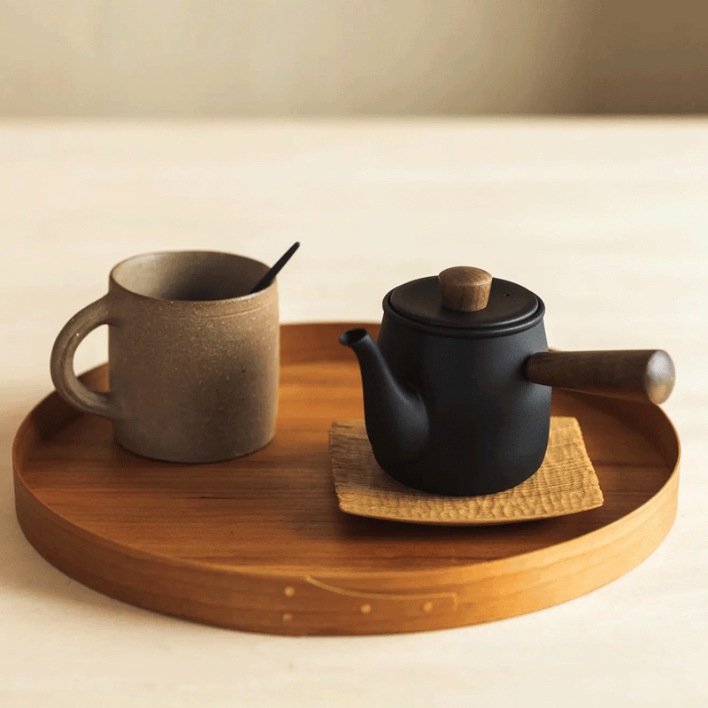 Miyaco Classic Stainless Steel Teapot Small Black - Made in Japan: Timeless design