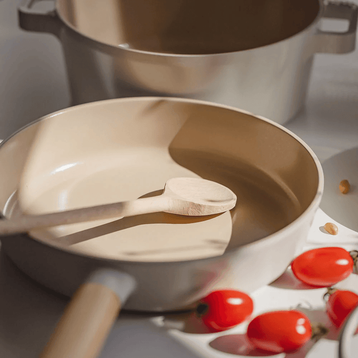 Neoflam Fika Ceramic Nonstick Induction Frypan - 24cm: WIth a spoon