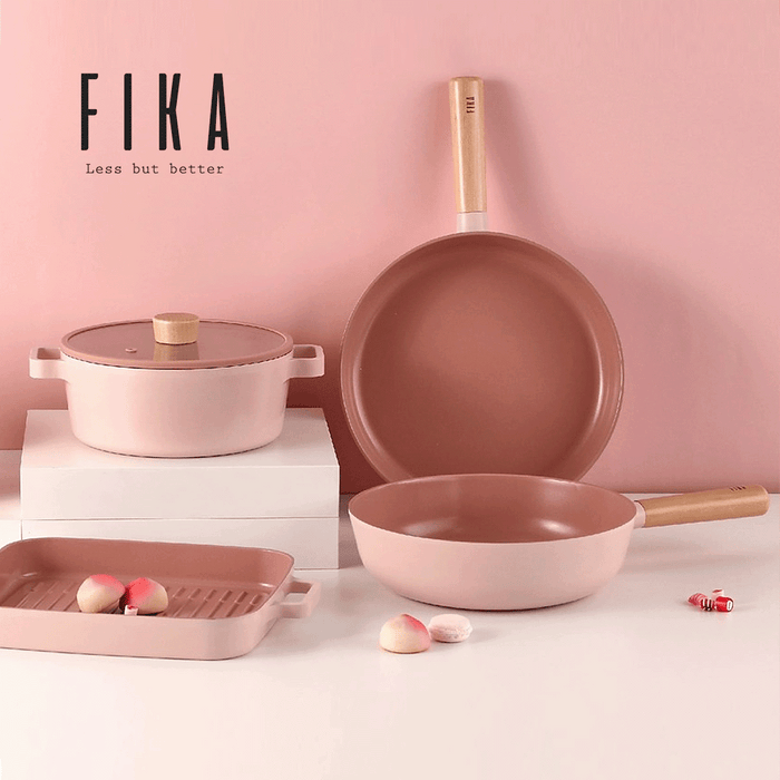 Neoflam Fika Ceramic Nonstick Induction Frypan - 28cm Pink 8
